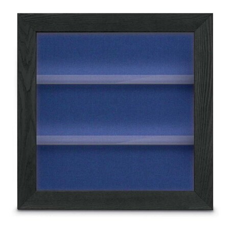 United Visual Products Outdoor Enclosed Combo Board, 42"x32", Gold Frame/Black & Amethyst UVCB4232ODG-BLACK-AMETHY